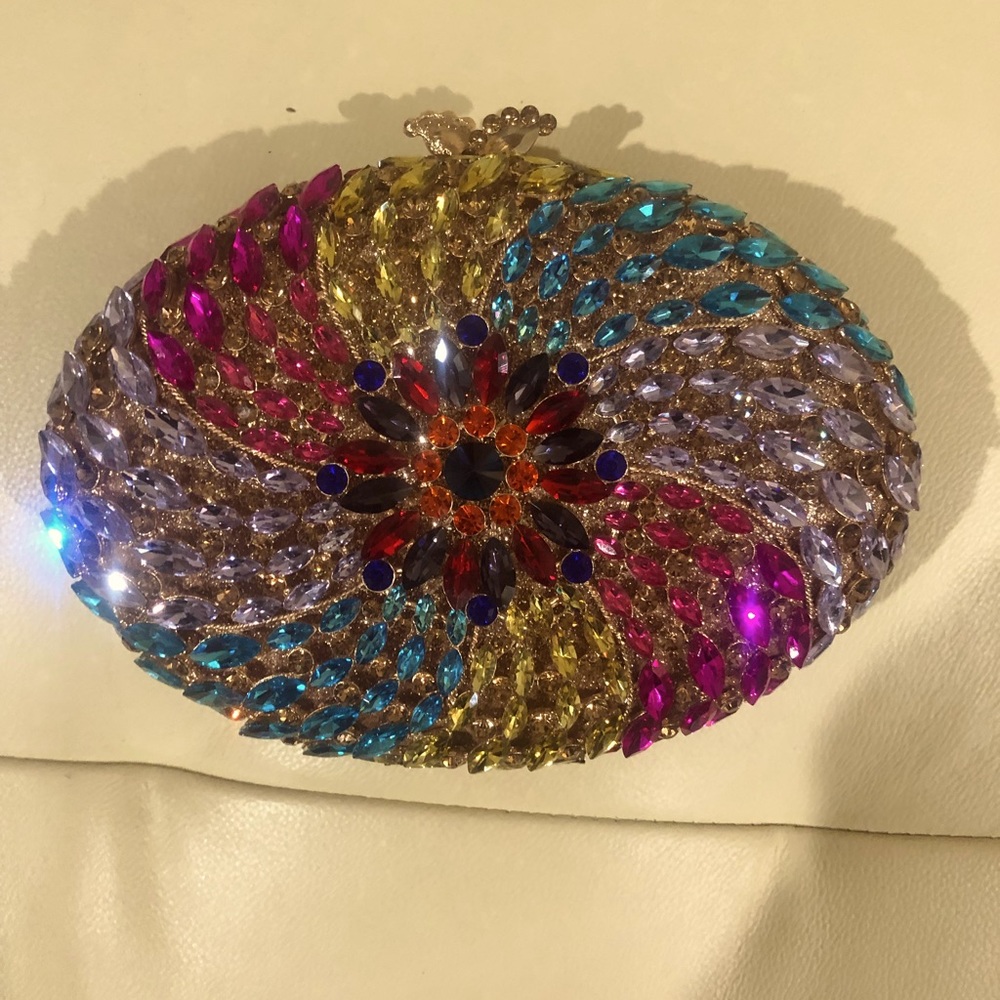 Crystal Embellished  clutch